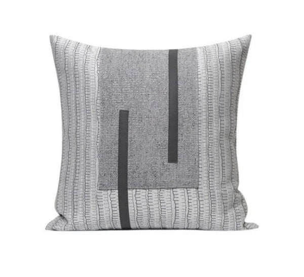 Gray Modern Simple Throw Pillows for Living Room, Decorative Modern Sofa Pillows, Modern Throw Pillows for Couch, Large Simple Modern Pillows-HomePaintingDecor