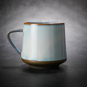 Large Pottery Coffee Cup, Ceramic Coffee Mug, Latte Coffee Cup, Large Tea Cup, Handmade Coffee Cup-HomePaintingDecor