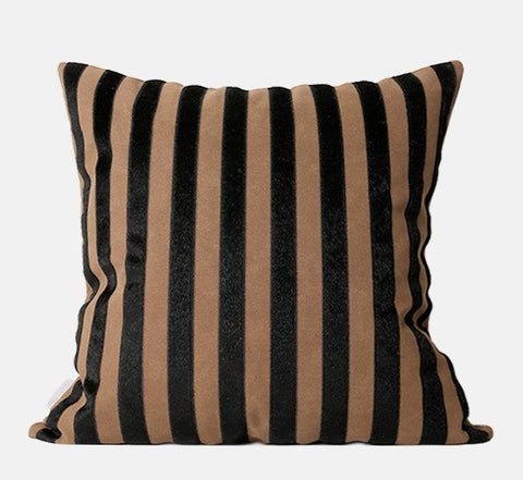 Large Modern Decorative Pillows for Sofa, Contemporary Cushions for Interior Design, Brown Modern Throw Pillows for Couch-HomePaintingDecor