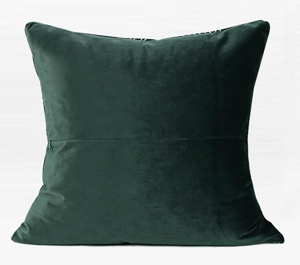 Modern Sofa Pillows, Dark Green Throw Pillows, Large Simple Modern Pillows, Decorative Pillows for Couch, Contemporary Throw Pillows-HomePaintingDecor