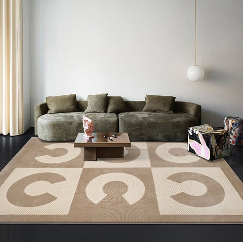 Contemporary Modern Rugs for Dining Room Table, Extra Large Modern Rugs for Bedroom, Luxury Modern Rugs for Living Room, Ultra Modern Carpets for Office-HomePaintingDecor