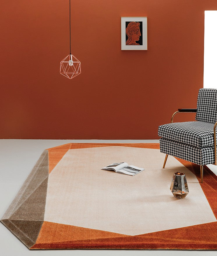 Modern Living Room Area Rugs, Bedroom Modern Rugs, Geometric Modern Rugs, Contemporary Area Rugs under Sofa, Large Carpets for Office-HomePaintingDecor