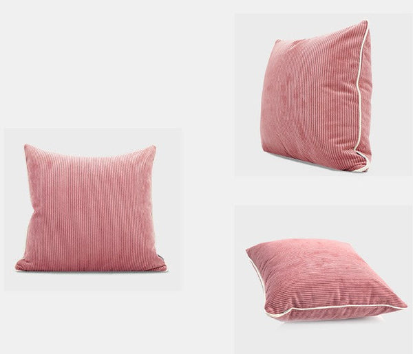 Simple Throw Pillow for Interior Design, Lovely Pink Decorative Throw Pillows, Modern Sofa Pillows, Contemporary Square Modern Throw Pillows for Couch-HomePaintingDecor