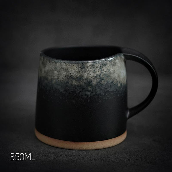 Large Pottery Coffee Cup, Handmade Coffee Cup, Ceramic Coffee Mug, Latte Coffee Cup, Large Tea Cup-HomePaintingDecor