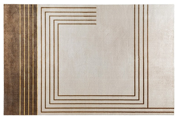 Bedroom Modern Rugs, Contemporary Beige Rugs under Sofa, Modern Area Rug in Living Room, Large Modern Rugs for Office-HomePaintingDecor