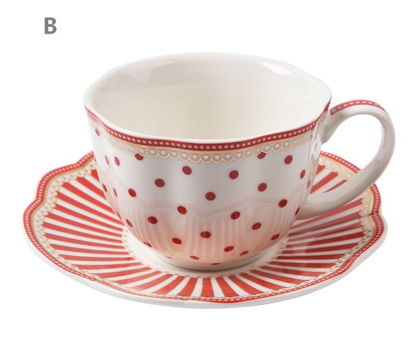 Elegant Modern Ceramic Coffee Cups, Creative Bone China Porcelain Tea Cup Set, Unique Porcelain Cup and Saucer, Afternoon British Tea Cups-HomePaintingDecor