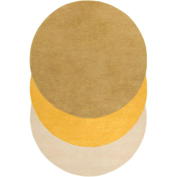 Abstract Modern Rugs for Living Room, Yellow Modern Wool Rugs, Contemporary Wool Rugs under Dining Room Table, Large Modern Rugs for Bedroom-HomePaintingDecor
