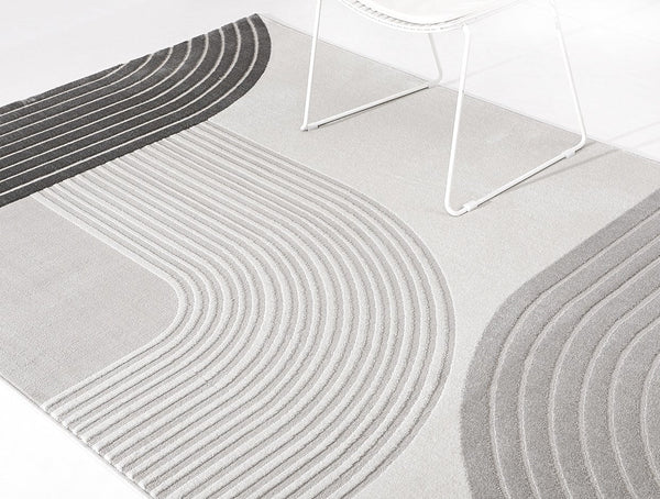Abstract Modern Rugs for Living Room, Large Grey Rugs, Contemporary Area Rugs for Bedroom, Dining Room Floor Rug, Large Floor Rugs for Office-HomePaintingDecor