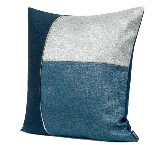 Decorative Modern Sofa Pillows, Blue Modern Throw Pillows, Large Modern Pillows for Living Room, Modern Throw Pillows for Couch-HomePaintingDecor