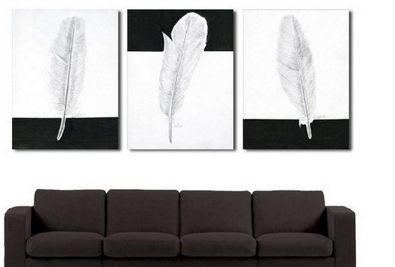 Canvas Painting, Abstract Painting, Living Room Wall Art, Modern Art, 3 Piece Wall Art, Abstract Painting, Black and White Art-HomePaintingDecor