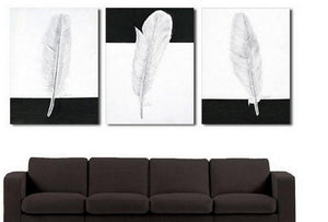 Canvas Painting, Abstract Painting, Living Room Wall Art, Modern Art, 3 Piece Wall Art, Abstract Painting, Black and White Art-HomePaintingDecor