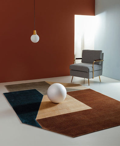 Contemporary Area Rugs under Sofa, Modern Living Room Area Rugs, Geometric Modern Rugs, Bedroom Modern Rugs, Large Carpets for Office-HomePaintingDecor