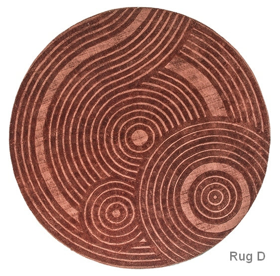 Modern Wool Rugs under Coffee Table, Contemporary Modern Wool Rugs for Bedroom, Contemporary Modern Rugs for Living Room, Geometric Modern Round Rugs-HomePaintingDecor