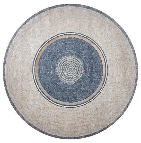 Abstract Contemporary Round Rugs, Geometric Modern Rugs for Bedroom, Modern Rugs for Dining Room, Modern Area Rugs under Coffee Table-HomePaintingDecor