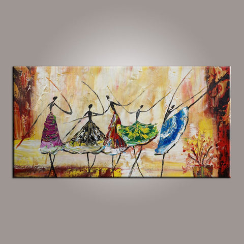 Large Art, Ballet Dancer Art, Canvas Painting, Abstract Painting, Abstract Art, Wall Art, Wall Hanging, Bedroom Wall Art, Modern Art, Painting for Sale-HomePaintingDecor