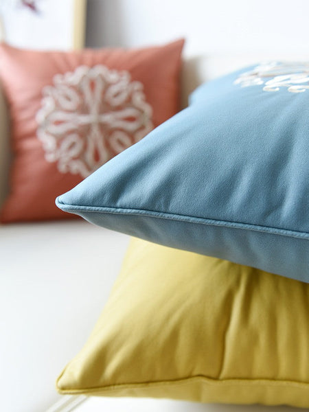 Modern Throw Pillows, Decorative Flower Pattern Throw Pillows for Couch, Contemporary Decorative Pillows, Modern Sofa Pillows-HomePaintingDecor