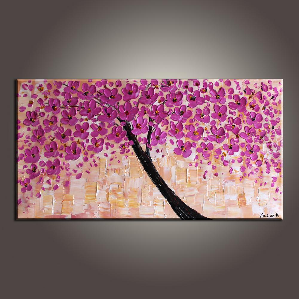 Contemporary Art, Art Painting, Flower Art, Modern Art, Abstract Art Painting, Canvas Wall Art, Living Room Wall Art, Canvas Art-HomePaintingDecor