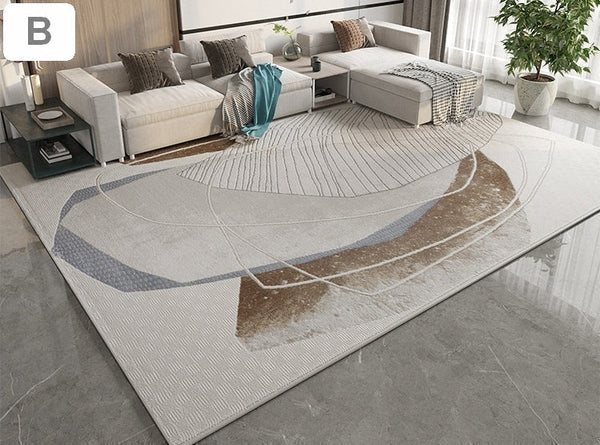 Simple Modern Rugs in Dining Room Area, Large Geometric Carpets, Study Room Contemporary Modern Rugs, Large Modern Area Rugs in Living Room-HomePaintingDecor