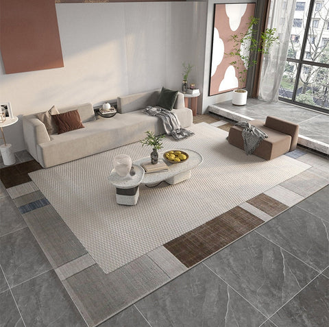 Large Modern Floor Carpets, Living Room Contemporary Modern Rugs, Dining Room Modern Rugs, Geometric Modern Rugs in Bedroom-HomePaintingDecor
