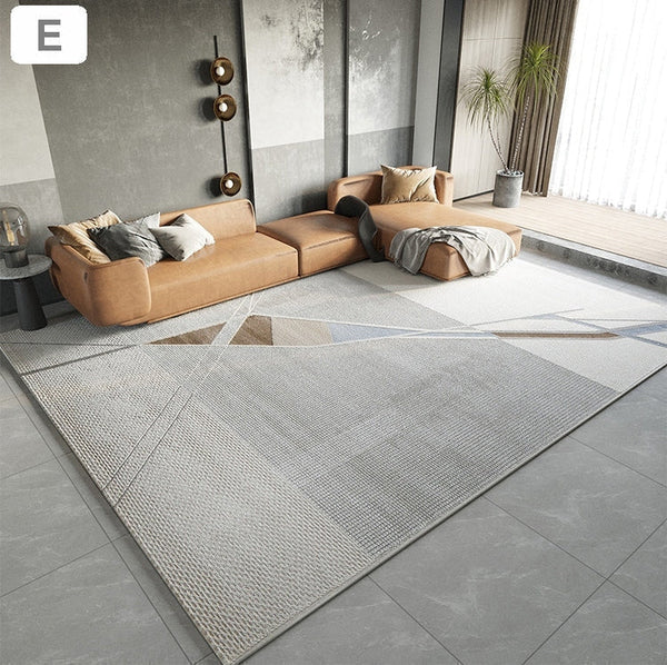 Simple Modern Rugs in Dining Room Area, Large Geometric Carpets, Study Room Contemporary Modern Rugs, Large Modern Area Rugs in Living Room-HomePaintingDecor