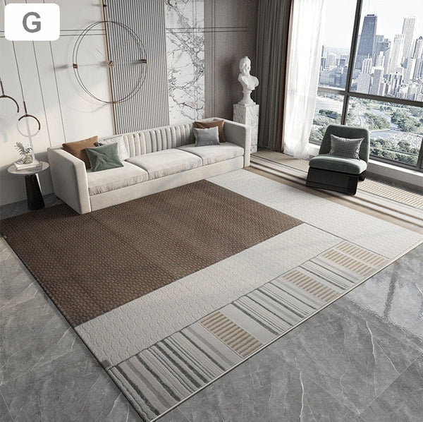 Simple Modern Rugs in Dining Room Area, Large Geometric Carpets, Study Room Contemporary Modern Rugs, Large Modern Area Rugs in Living Room-HomePaintingDecor