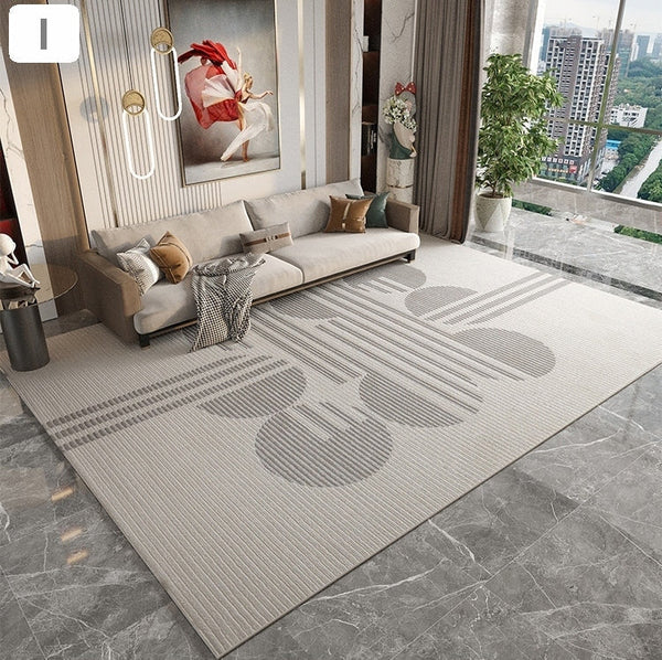 Simple Modern Rugs in Dining Room Area, Large Geometric Carpets, Study Room Contemporary Modern Rugs, Large Modern Area Rugs in Living Room-HomePaintingDecor