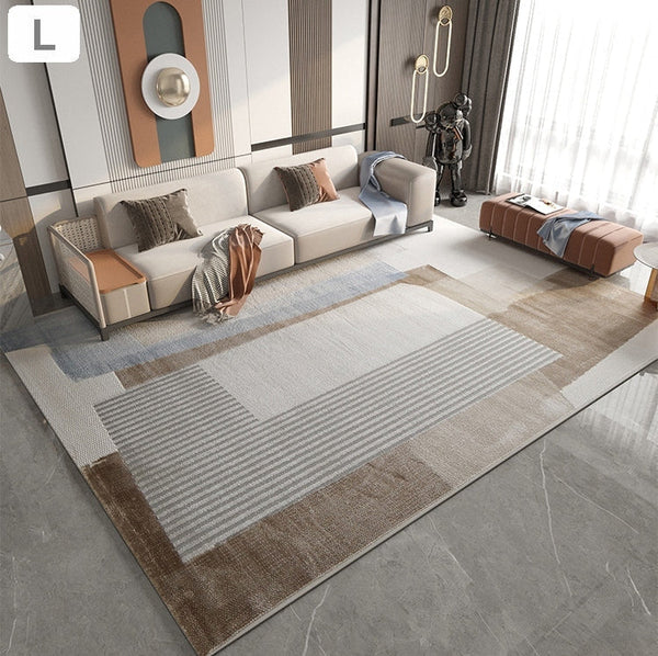 Simple Modern Rugs in Dining Room Area, Large Geometric Carpets, Study Room Contemporary Modern Rugs, Large Modern Area Rugs in Living Room-HomePaintingDecor