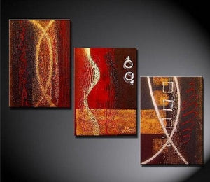 Large Art, Large Painting, Abstract Oil Painting, Living Room Art, Modern Art, 3 Panel Painting, Abstract Painting-HomePaintingDecor