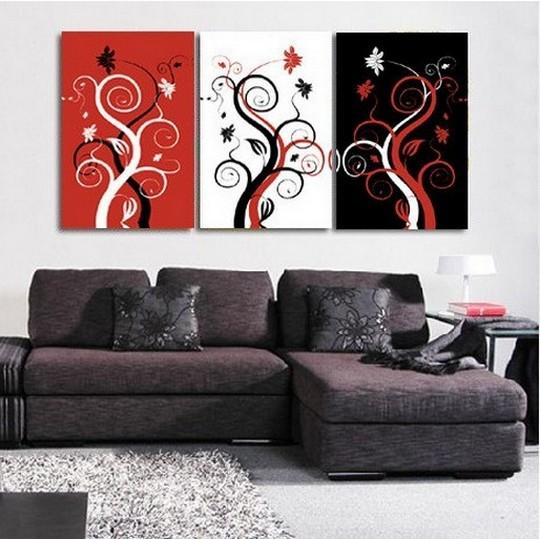 Tree of Life Painting, Abstract Art, Canvas Painting, Abstract Oil Painting, Living Room Art, 3 Piece Canvas Art, Abstract Painting, Acrylic Art-HomePaintingDecor