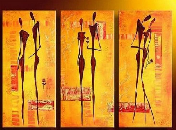 Modern Wall Painting, Abtract Figure Art, Bedroom Wall Art Paintings, Abstract Canvas Painting, Acrylic Art Painting, Simple Modern Art, 3 Piece Wall Art-HomePaintingDecor