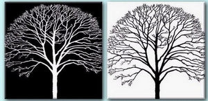 Tree Painting, Black and White Art, Abstract Art, Abstract Painting, Wall Art, Wall Hanging, Dining Room Wall Art, Modern Art, Hand Painted Art-HomePaintingDecor