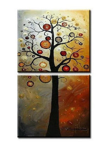 Tree Painting, Heavy Texture Artwork, Acrylic Art Painting, Wall Art for Dining Room, Tree of Life Painting-HomePaintingDecor