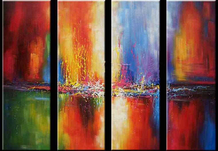 Modern Wall Art, Abstract Art, Canvas Painting, Abstract Painting, 4 Piece Wall Art, Wall Painting, Acrylic Art, Large Art, Abstract Wall Art, Ready to Hang-HomePaintingDecor