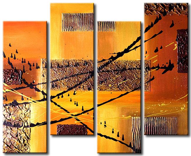 Large Canvas Art for Living Room, Abstract Canvas Painting, Abstract Painting for Sale, 4 Piece Wall Art, Large Abstract Wall Art Paintings-HomePaintingDecor