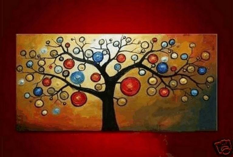 Modern Art, Contemporary Art, Art Painting, Abstract Art, Tree of Life Painting, Abstract Art Painting, Canvas Art-HomePaintingDecor