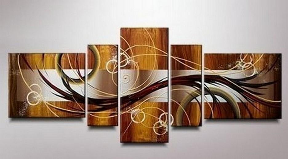 Abstract Lines Art, Canvas Art Painting, Huge Wall Art, Acrylic Art, 5 Piece Wall Painting, Canvas Painting, Hand Painted Art-HomePaintingDecor