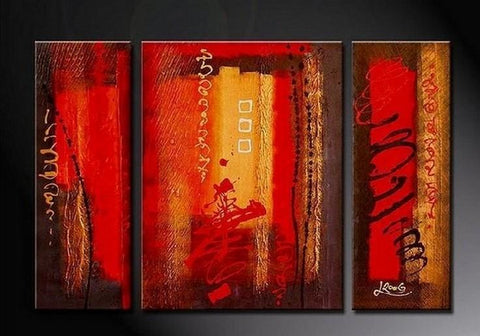Abstract Art, Red Abstract Painting, Bedroom Wall Art, Large Painting, Living Room Wall Art, Modern Art, Large Wall Art, Abstract Painting, Art on Canvas-HomePaintingDecor