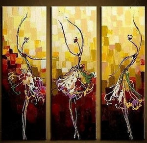 Painting on Sale, Canvas Art, Ballet Dancer Art, Abstract Art Painting, Dining Room Wall Art, Art on Canvas, Modern Art, Contemporary Art-HomePaintingDecor