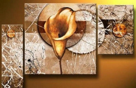 Floral Art Painting, Canvas Art, Wall Art Decor, Dining Room Wall Art, Art on Canvas, Abstract Art, Flower Painting-HomePaintingDecor
