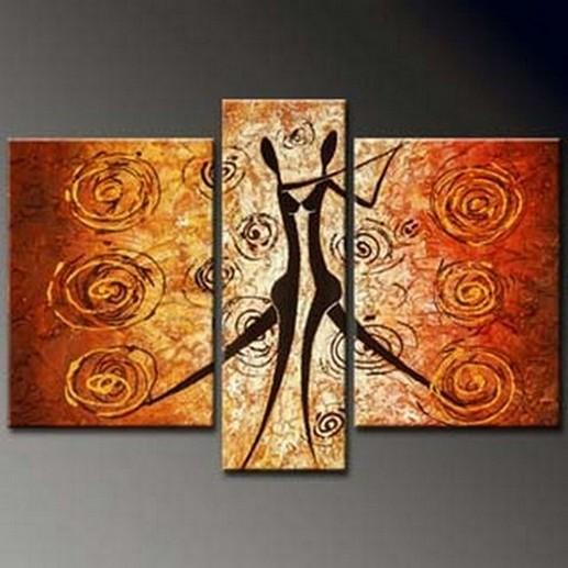 Dancing Figure Abstract Painting, Bedroom Wall Art, Large Painting, Living Room Wall Art, Large Abstract Painting, Art on Canvas-HomePaintingDecor