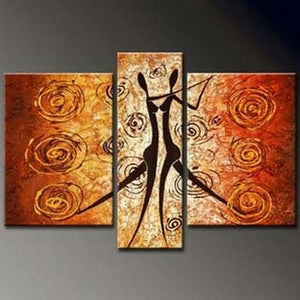 Dancing Figure Abstract Painting, Bedroom Wall Art, Large Painting, Living Room Wall Art, Large Abstract Painting, Art on Canvas-HomePaintingDecor