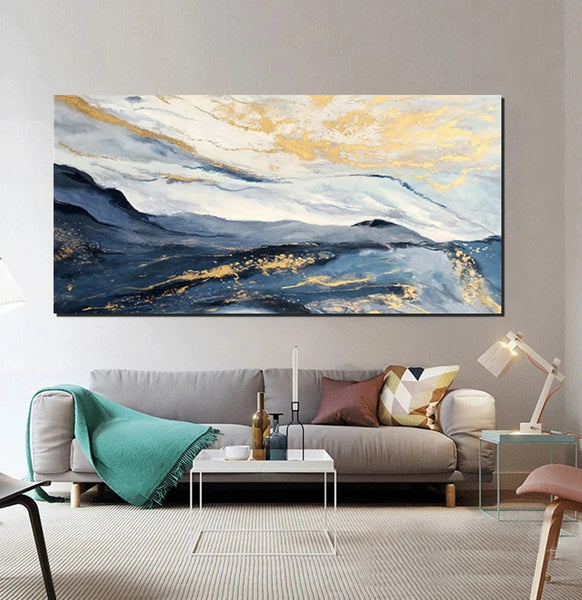 Large Painting on Canvas, Living Room Wall Art Paintings, Acrylic Abstract Painting Behind Couch, Buy Paintings Online, Simple Acrylic Painting Ideas-HomePaintingDecor