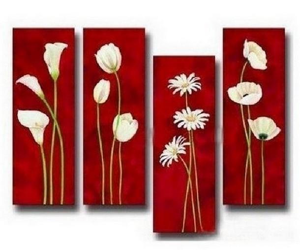 Flower Canvas Painting, Flower Abstract Painting, Large Wall Painting, Bedroom Wall Art Paintings, Modern Art, Extra Large Wall Art on Canvas-HomePaintingDecor