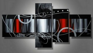 Painting for Sale, Black Abstract Wall Art, Abstract Painting, Bedroom Wall Art, Modern Art, Extra Large Wall Art, Contemporary Art, Modern Art-HomePaintingDecor