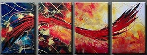Red Abstract Painting, Abstract Art, Extra Large Painting, Living Room Wall Art, Modern Art, Extra Large Wall Art, Contemporary Art, Modern Art Painting-HomePaintingDecor
