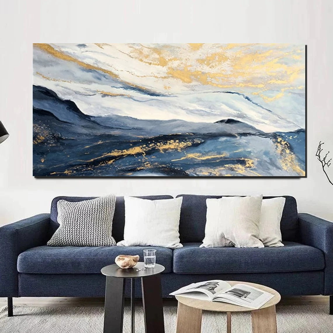 Large Painting on Canvas, Living Room Wall Art Paintings, Acrylic Abstract Painting Behind Couch, Buy Paintings Online, Simple Acrylic Painting Ideas-HomePaintingDecor