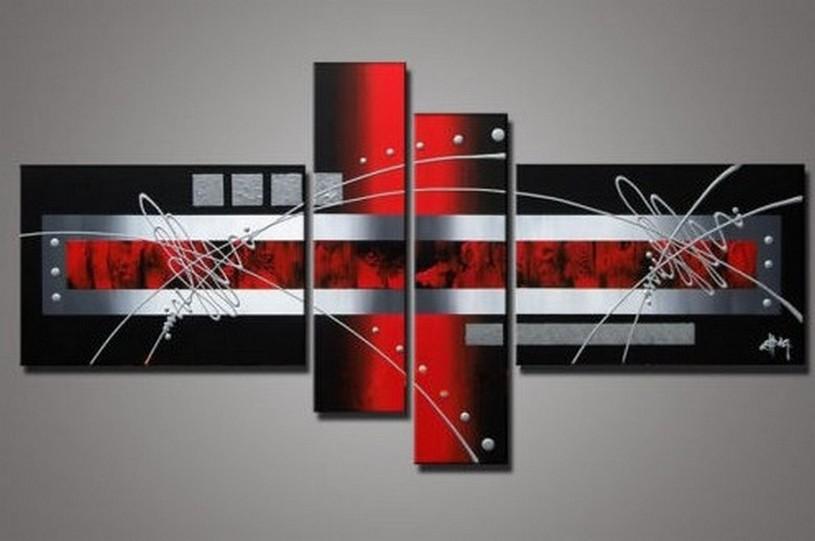 Modern Canvas Art Painting, Acrylic Abstract Canvas Art, Large Wall Art Ideas for Dining Room, Abstract Art, 100% Hand Painted Art, Red Painting, Buy Art Online-HomePaintingDecor