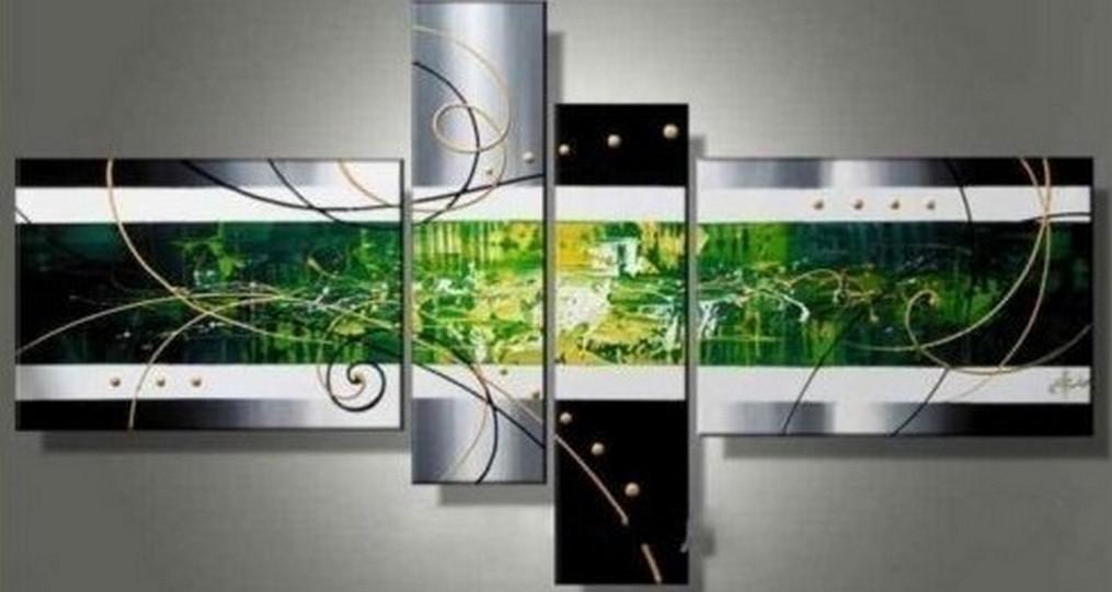 Simple Canvas Art Painting, Acrylic Art on Canvas, Abstract Art on Sale, 4 Panel Wall Art Paintings, Hand Painted Art, Simple Modern Art-HomePaintingDecor