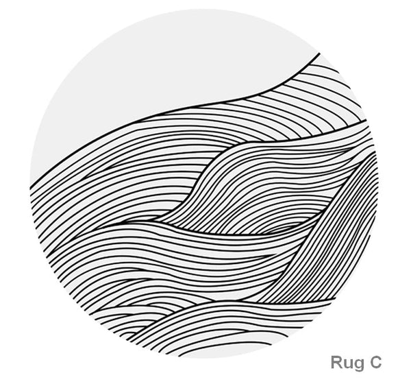 Modern Wool Rugs for Living Room, Coffee Table Round Modern Rugs, Abstract Modern Rugs for Dining Room Table, Contemporary Modern Wool Rugs, Modern Rugs for Bedroom-HomePaintingDecor