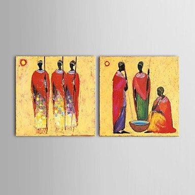 Acrylic Canvas Painting, African Woman Painting, Dining Room Canvas Painting, Buy Paintings Online-HomePaintingDecor
